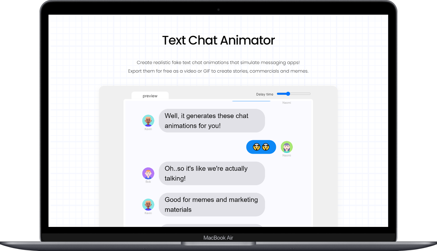 Text Chat Animator-在线制作虚拟对话动画