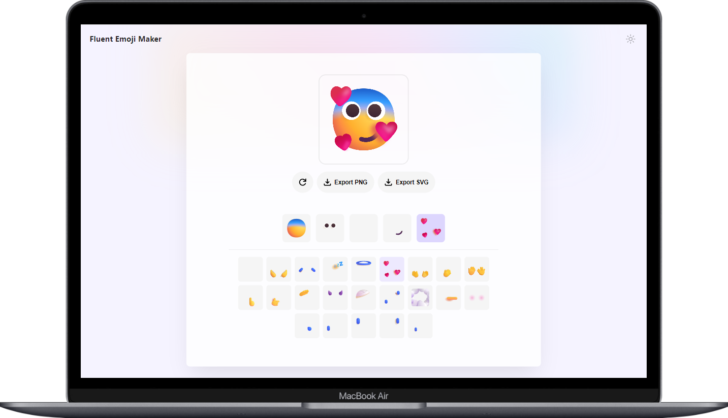 Fluent Emoji Maker - Fluent风格的Emoji在线制作工作