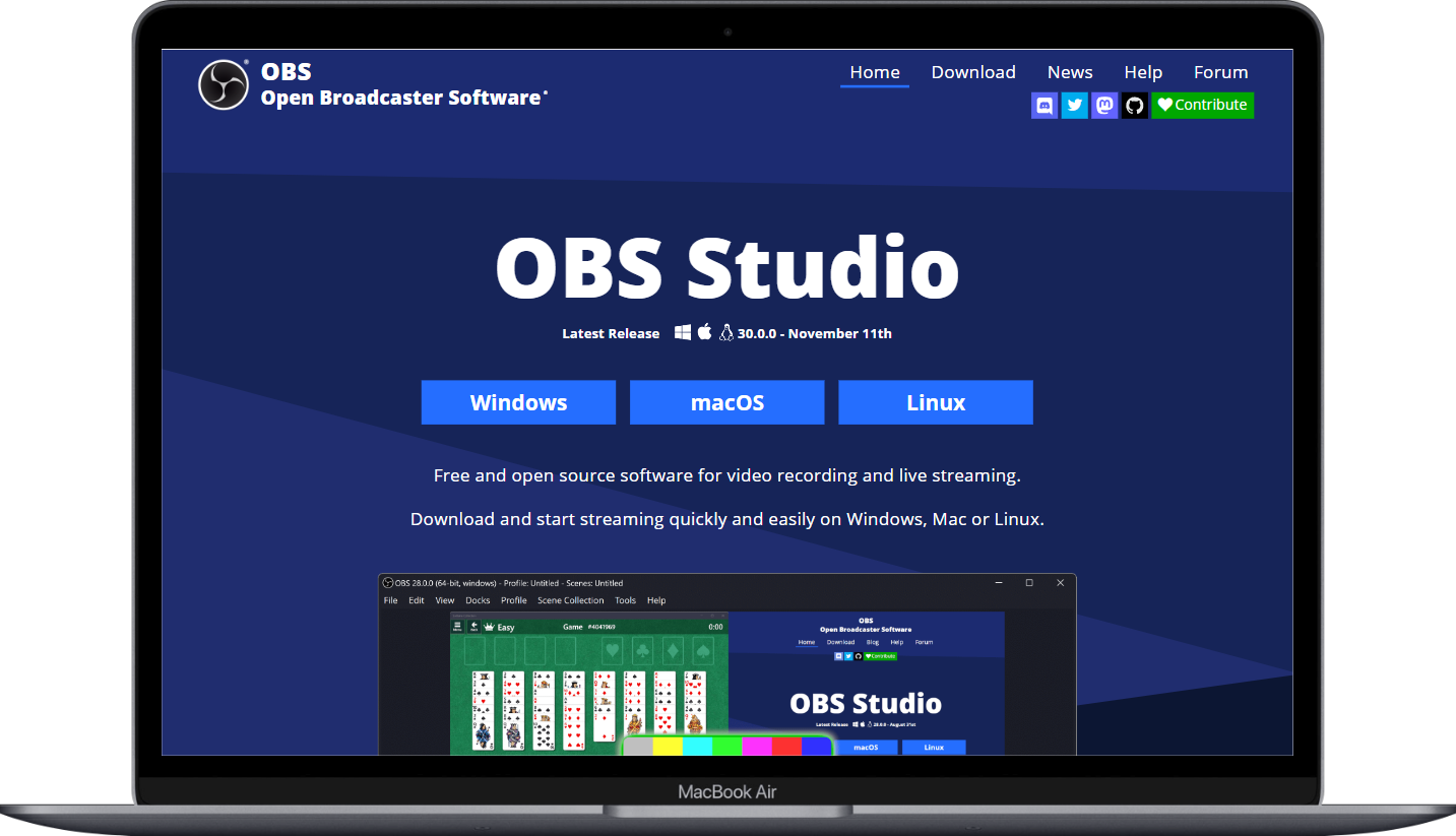 OBS - 一款用于「屏幕录制视频和实时直播」的软件