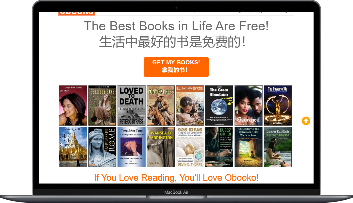 Obooko - 在线免费英文电子书下载网站