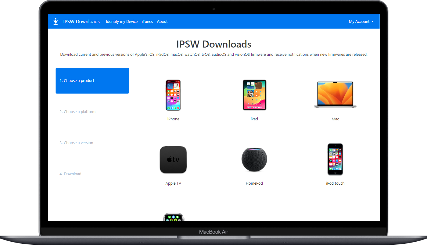 IPSW - 降级苹果系统查询