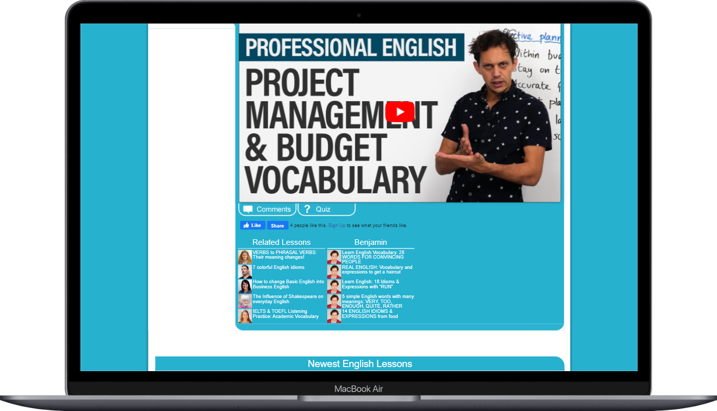engVID - 一个公益性质的纯英语教学课堂